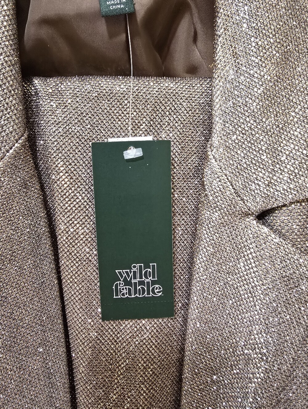 Wild Fable Sparkle Suit in Champagne Gold - Picture 3 of 6